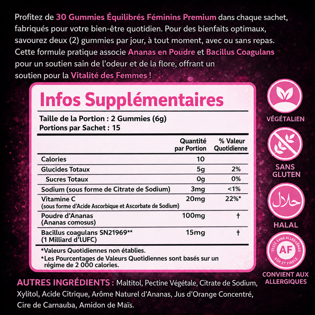 BiomeHer Probiotique pour la Santé Vaginale